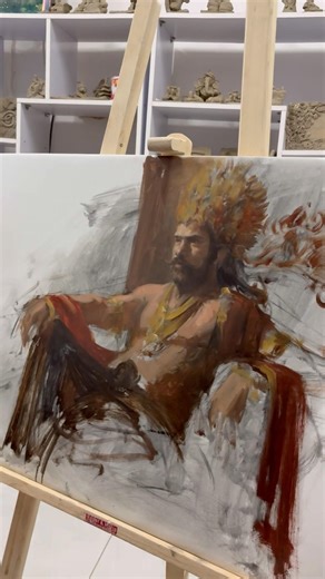 Oil demo by prem awale #oilpainting #art #painting