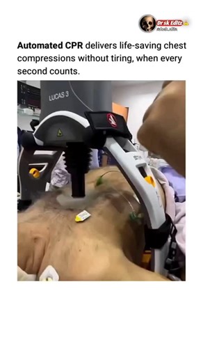 Doctor sk 👩🏻‍⚕️ on Instagram: "Automated CPR devices, like mechanical chest compression machines, are designed to deliver consistent and uninterrupted compressions at the optimal rate (100-120 per minute) without tiring, which is a significant advantage over manual CPR."