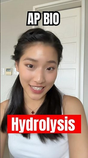 AP Bio Series Part 4: Hydrolysis 💦 #biology #apbio #apbiology #fyp #hydrolysis