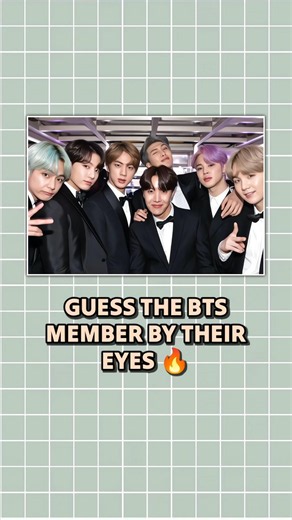 Guess The BTS Member by Their Eyes 🔥 #kpop #bts #army #btsarmy