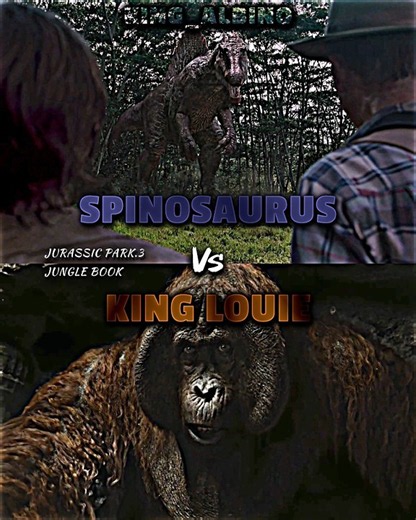 SPINOSAURUS VS KING LOUIE#spinosaurus#kinglouie#edit#vsbattle