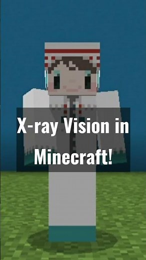 How to Get X RAY VISION in MINECRAFT! VIRAL Minecraft HACKS!