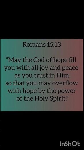 This Bible Verse Will Fill You With Hope Today | Romans 15:13