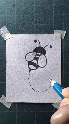 cute bee drawing