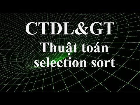 Thuật toán sắp xếp chọn - selectionSort.