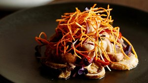John Frid’s Vegan Mexican Mushroom Salad with Potato Crisps recipe