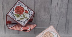 Prized Peony - Diamond Easel Card - Video Tutorial
