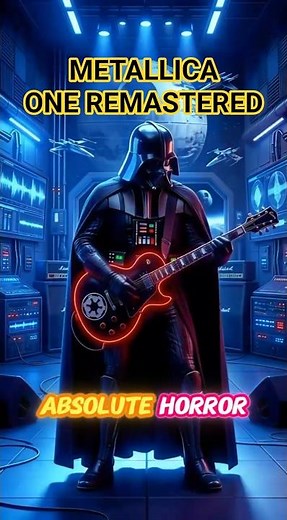 Darth Vader playing Metallica One Remastered #cover #music #parodia