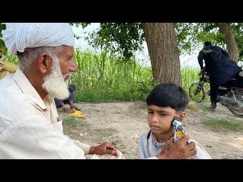 ASMR Cute Kid Fantastic Haircut With ZAZA Machine But Barber Old[ASMR ABi]