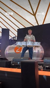 A man of many talents🥁⭐️ Owain surprised the crowd with a live drum set during his DJ set at #R2InThePark | BBC Radio 2