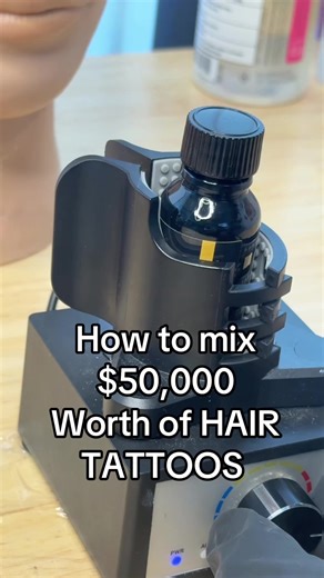 Start premixing your pigment so you can grab and go. This ratio breakdown can hit any ratio mix. Simplify your work process to make your life easier. By pre-mixing, you’re not being wasteful with your pigments—you shouldn’t need 25 mL of dilution for 1 mL of pigment to get through one session. It should take one ink cap, maybe two tops. #PigmentPrep #EfficientWorkflow #WasteNot #PremixLikeAPro #HairTattooArt