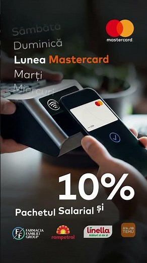 Înregistrează cardul și începe să economisești în Zilele Mastercard!