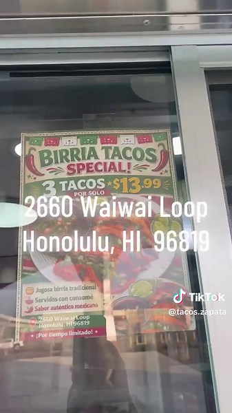 Birria Tacos in Oahu: Tacos Zapata Hawaii Guide