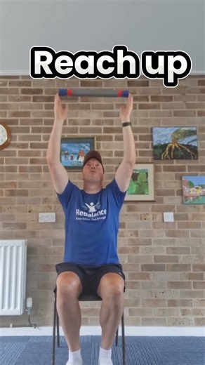 3 Simple Baton Exercises to Improve Strength, Mobility & Posture | Seated Chair Fitness
