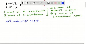 What observed rotation is expected when a 1.5 M solution of (R)-2 -butanol is mixed with an equal volume of a 0.75 M solution of racemic 2 -butanol, and the resulting solution is analyzed in a sample container that is 1 dm long? The specific rotation of (R)-2 -butanol is -14.7 degrees mL g^-1 dm^-1. | Numerade