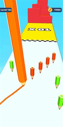 Color Pencil Run Level 142 Gameplay Walkthrough Android #Shorts
