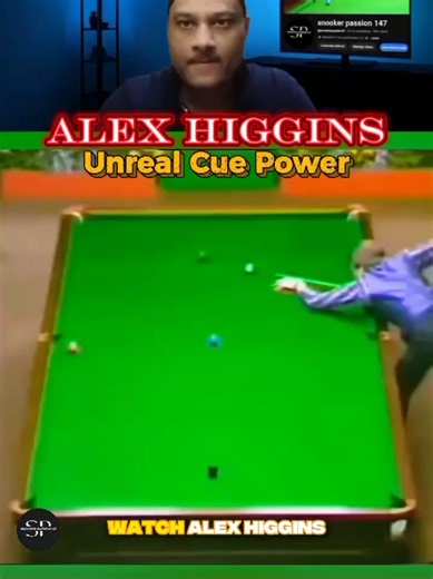 Alex Higgins Cue POWER 🔥. #snooker #8ballpool #billiards #trickshots #foryou