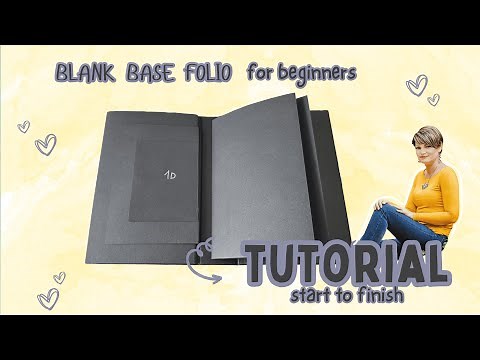FREE TUTORIAL ✂️ BLACK BASE FOLIO | Start to Finish | Easy for Beginner 2025