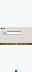Question:Perform a bubble sort swap on the following numbers:... | Filo