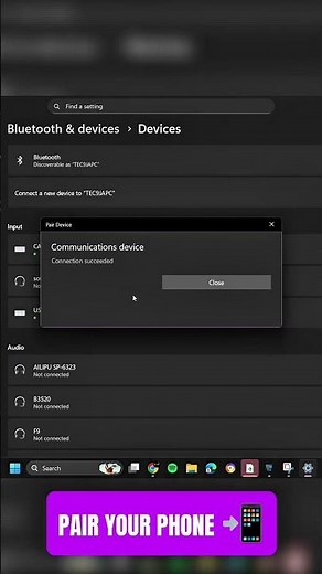 Make Your PC Auto-Lock When You Walk Away (Windows Dynamic Lock) 🔒 #Windows11 #techtips #techtricks
