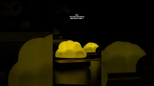 Levitating cloud lamp unboxing — trust me, you’ll want this in your room!☁️🌙 #temu