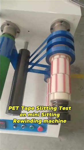 PET Tape Slitting Test On Slitting Rewinding machine #shorts