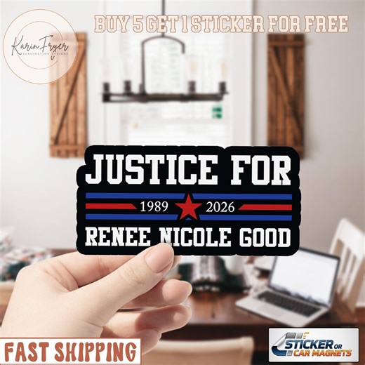 Justice for Goodness Sticker, Renee Nicole Good Sticker, Minneapolis Protest Sticker - Etsy