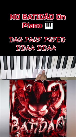 NO BATIDÃO Piano #shorts #shortsfeed #phonksongs #nobatidão #pianotutorial #piano #ashuinnovations