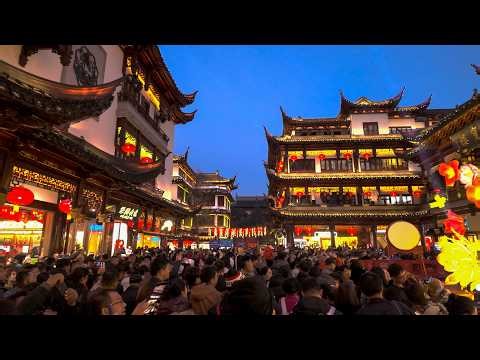 Shanghai — Old City Evening Walk | 4K HDR | Walk. No Talk.
