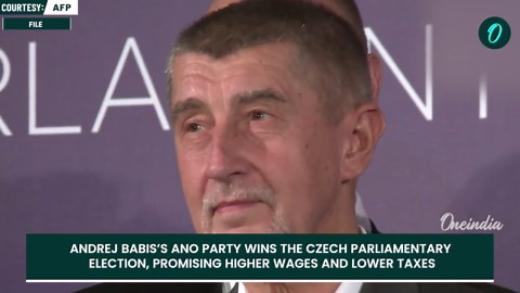 Nationalist Leader Andrej Babis Wins Czech Republic Parliamentary Elections