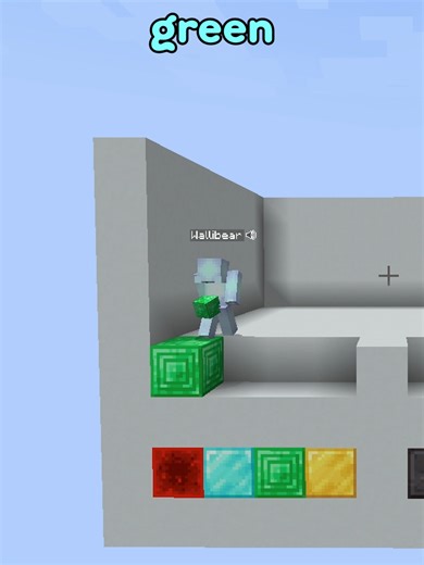 The Overreaction in Minecraft Color Match Game