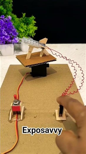 Sparks Fly from the Device! ⚡ Real Working Mini Missile Launcher 🚀 | Powerful DIY Machine! 🔥 #rocket