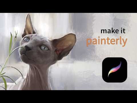 Learn to Paint Like a Fine Artist in Procreate | Realistic Cat Full Process