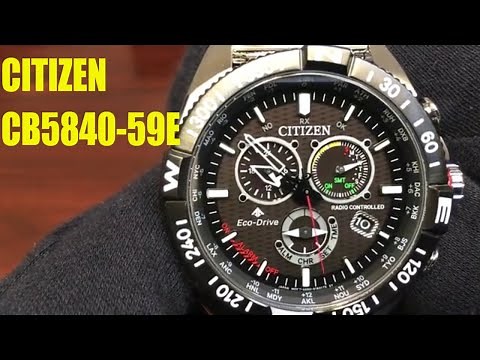 Citizen Eco-Drive Promaster Navihawk Silver Watch CB5840-59E