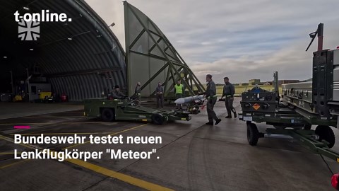 Bundeswehr testet erstmals Lenkflugkörper \"Meteor\"