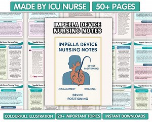 Impella Device Nursing Notes, Critical Care Study Guide, ICU Cheat Sheet, Icu Study Guide | CVICU Notes, Hemodynamics 2025 Edition - Etsy
