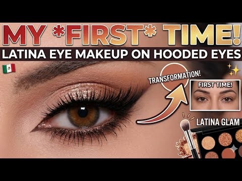 I Followed a Latina Makeup Tutorial… OMG 😭✨ #eyemakeup #latina #makeuptutorial #eyes 