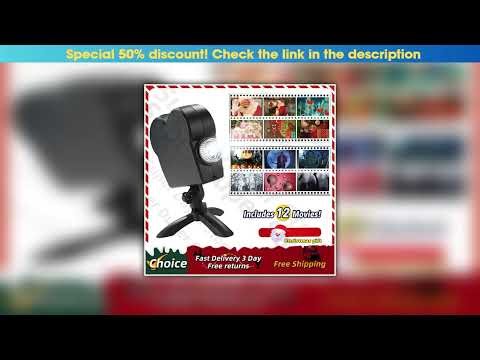 Exclusive Xmas Halloween Window Projector Lamp Outdoor Holiday Led Holographic Projection Lamp Cart