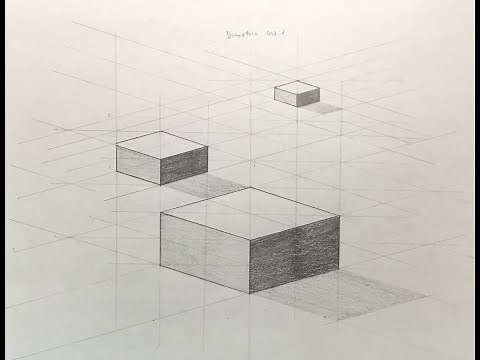 How to draw Dimetric Grid and a Cube, Basic.