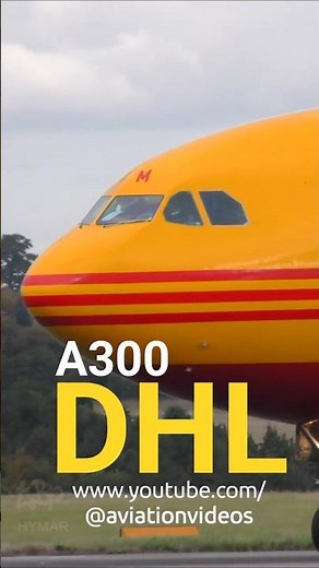 INSANE DHL Airbus A300 Takeoff! 😱 Up Close at Luton Airport | Aviation Spotting 4K ✈ #shorts