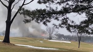 46K views · 597 reactions | "It's a devastating day." A massive fire destroyed the iconic Oakland Hills Country Club clubhouse, which was built in 1922. The clubhouse lost irreplaceable memorabilia and art from the majors and Ryder Cup it hosted. https://2wsb.tv/3GU1tQN | WSB-TV | Facebook