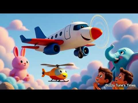 Transportation Song Mashup | 10 Minutes of Vehicles & Travel Fun for Kids | Buzzy Tune’s Time