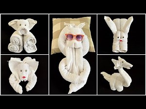 5 IDEAS OF TOWEL ANIMALS