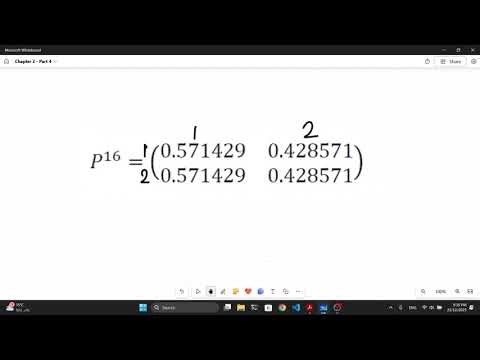 Ergodic Chains & Limiting Distribution | Stochastic Processes Chapter 2 - Part 4