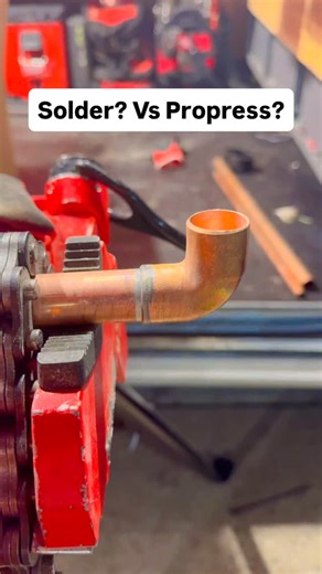 💥Solder vs. ProPress - Which One Wins? 💥 When it comes to plumbing connections, the debate is on! 🔧 🔥 Soldering: Trusted, traditional, and gives you that solid, leak-proof joint. Requires skill, heat, and patience. ⚡ ProPress: Fast, efficient, and no open flames needed. Perfect for quick jobs and tight spaces. So, what’s your go-to method? 🤔 Do you swear by the classic solder, or are you team ProPress for speed and convenience? 👇 Drop your thoughts in the comments! Let’s settle this once a