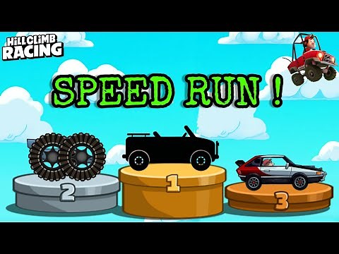 TOP 10 BEST CARS FOR SPEED RUN in Hill Climb Racing - Karthik HCR 2