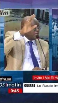"Abdou Mbow has the right of reply..." El Hadj Diouf, Lawyer, President of the PTP