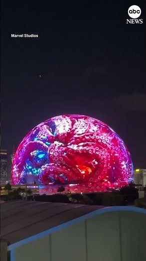 Goose from 'The Marvels' makes Las Vegas Sphere debut
