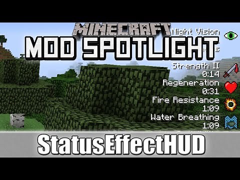 Minecraft Mod Spotlight: StatusEffectHUD (1.7.10)