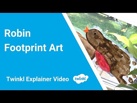 Robin Foot Painting Art Activity | Early Years Footprint Painting Ideas